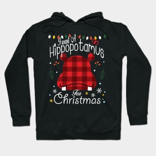 I Want A Hippopotamus For Christmas kid xmas costume 2023 Hoodie